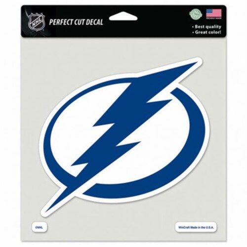 Tampa Bay Lightning Decal 8x8 Perfect Cut Color Special Order Perspective: front
