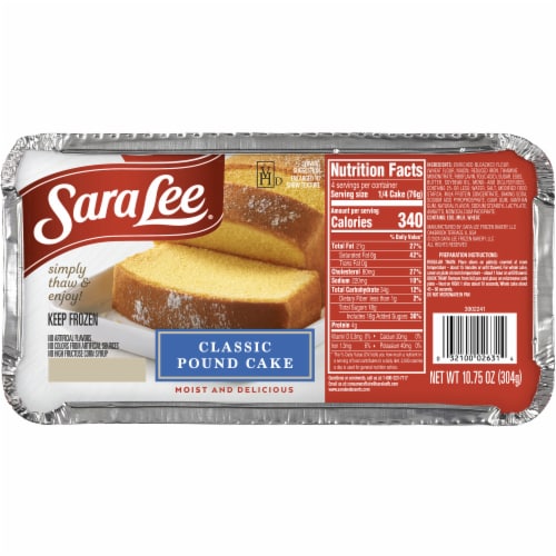 Sara Lee All Butter Pound Cake Perspective: front