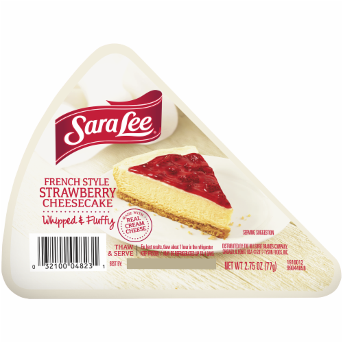 Sara Lee French Style Strawberry Cheesecake Slice Perspective: front