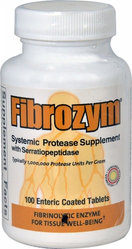 Naturally Vitamins Fibrozym® Tablets Perspective: front