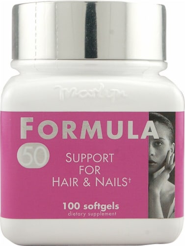 Naturally Vitamins Formula 50 Hair & Nails Support Perspective: front