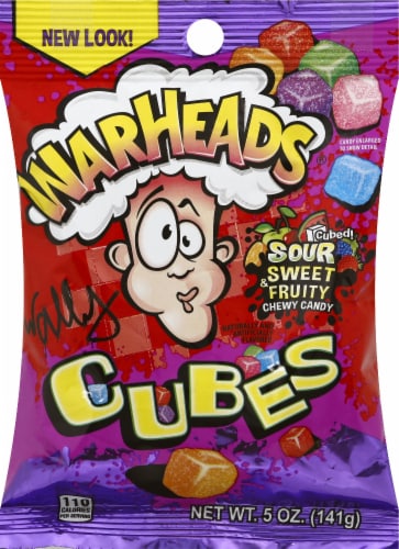 Warheads® Sour Chewy Cubes Perspective: front