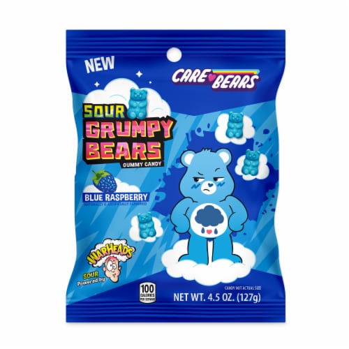 Warheads® Care Bears™ Sour Grumpy Bears Bag Perspective: front