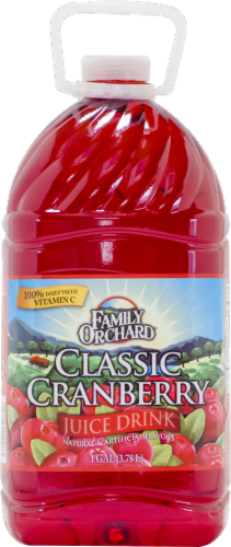 Family Orchard Classic Cranberry Juice Drink Perspective: front