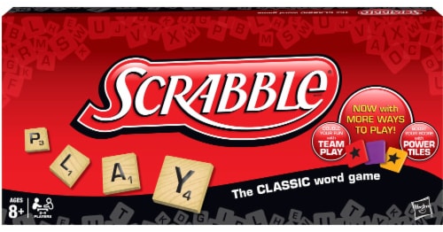 Scrabble Board Game, Classic Word Game For Kids Ages 8 and Up, Fun