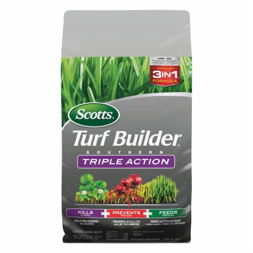 Scotts® Turf Builder Triple Action Weed Control with Lawn Food Perspective: front