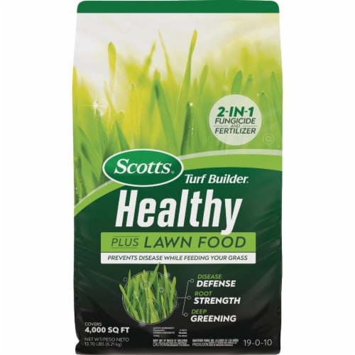 Scotts Turf Builder Healthy Plus 13.7 Lb. 4000 Sq. Ft. Lawn Food 26031 Perspective: front