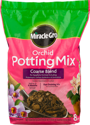 Miracle-Gro 8 Qt. 4 Lb. Coarse Blend Orchid Potting Mix 74778300 Perspective: front