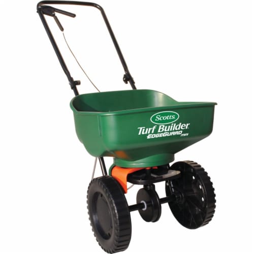 Scotts® Turf Builder EdgeGuard Mini Spreader - Green Perspective: front