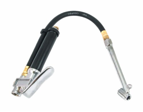 Forney Plastic/Steel Standard Tire Inflator and Gauge 1/4 in. NPT 120 psi 1 pc. - Total Qty: Perspective: front