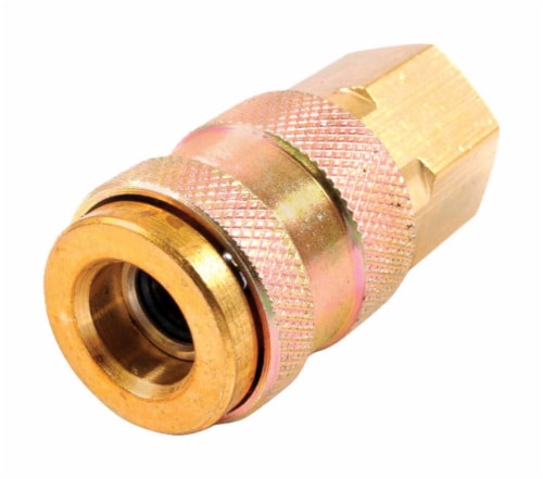 Forney Brass Universal Coupler 1/4 in. Female NPT 1/4 in. Female NPT 1 pc. - Total Qty: 1; Perspective: front