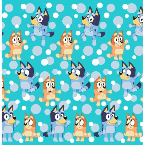 Bluey Shower Curtain Perspective: front