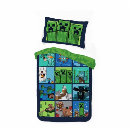 Minecraft Comforter Set Perspective: front