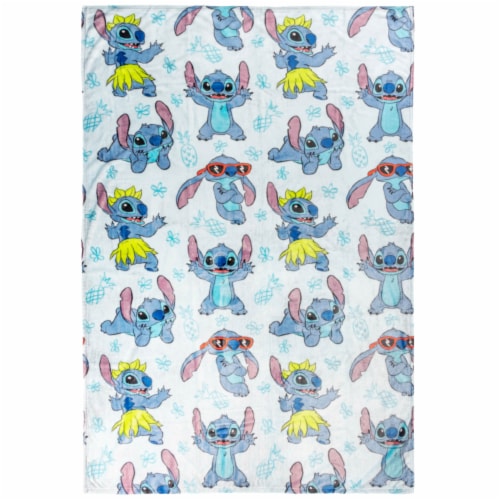 Disney Lilo & Stitch Chillin' at the Luau Silk Touch Throw Blanket Perspective: front