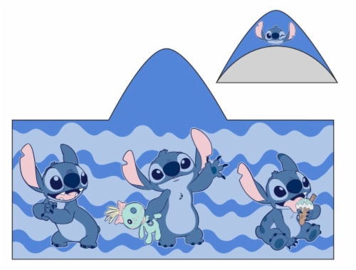 Disney® Lilo and Stitch™ - Waves Hooded Towel Perspective: front