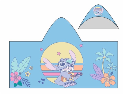 Disney® Lilo and Stitch™ Cosomohana Hooded Towel Perspective: front