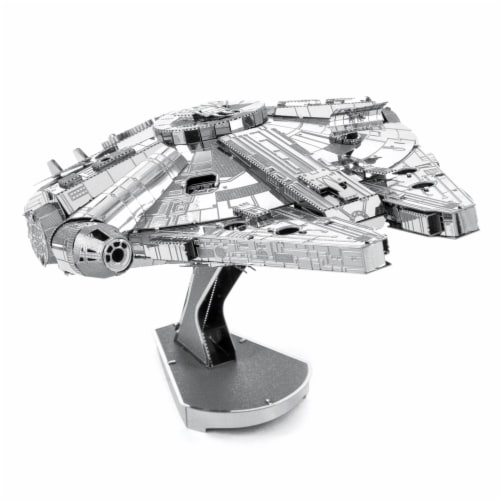 Fascinations ICONX 3D Large Millennium Falcon Metal Model Kit Perspective: front