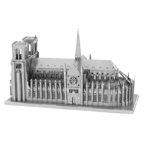 Metal Earth Notre Dame Paris Model Kit ICX003 Perspective: front
