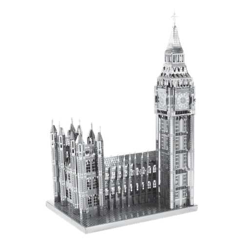 Metal Earth Big Ben  Model Kit ICX018 Perspective: front