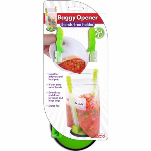 Jokari Hands-Free Baggy Rack Clip Food Storage Bag Holders, Set of 12 Perspective: front