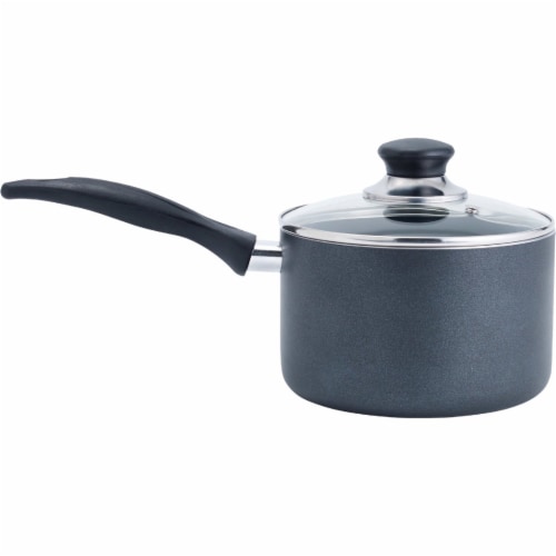 Farberware Aluminum 3-Quart Nonstick Saucepan with Straining Lid