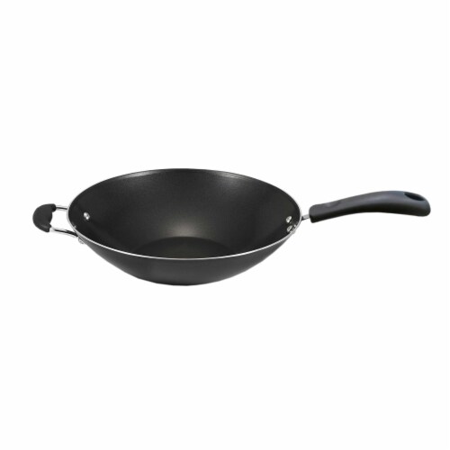 T-fal Specialty Nonstick Jumbo Wok - Black Perspective: front