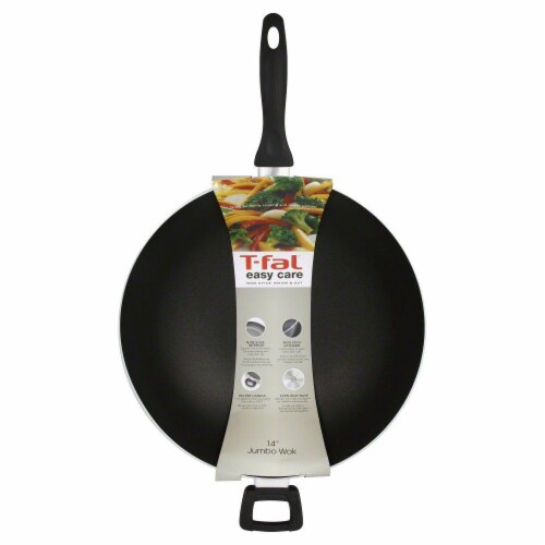 T-Fal Easy Care Nonstick Jumbo Wok – Gray, 14 in - Kroger