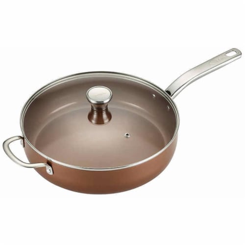T-Fal 5 qt Forged Copper Ceramic Jumbo Cooker - Pack of 2 Perspective: front
