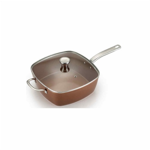 T-Fal 7 qt Forged Copper Ceramic Multipot Cookware - Pack of 2 Perspective: front