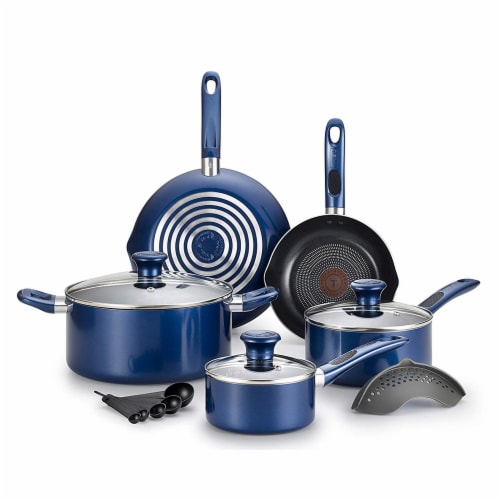 T-fal Excite Non-stick Cookware Set - Blue, 14 pc - Harris Teeter