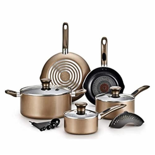 T-fal Excite Non-stick Cookware Set - Bronze, 14 pc - Fred Meyer