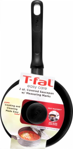 T-fal Easy Care Sauce Pan with Lid - Gray, 2 qt - Fry's Food Stores