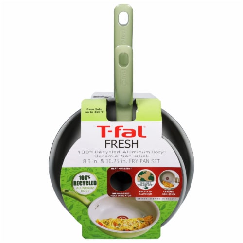 T-Fal Recycled Ceramic Cookware Set - Gray, 14 pc - Kroger