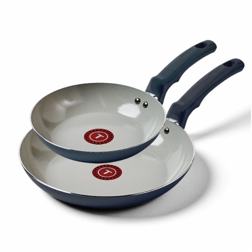 T-fal Essentials Frying Pan 8/10 Inch Set Ceramic Perspective: front