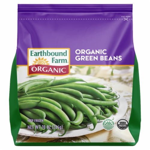 Earthbound Farm® Frozen Organic Whole Green Beans Perspective: front