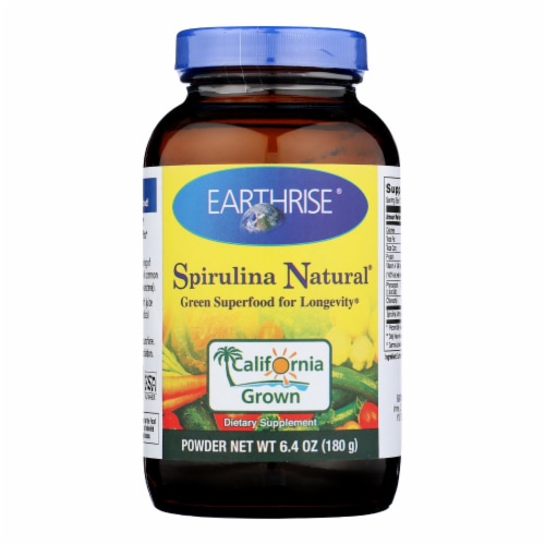 Earthrise Spirulina Natural Powder Perspective: front