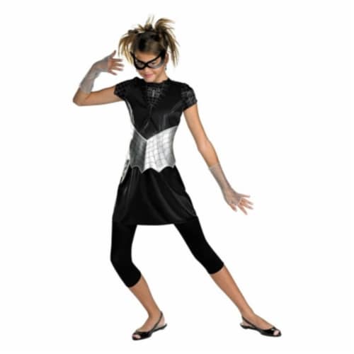 Costumes For All Occasions Dg50239T Spider Girl Black Suited 7-9 Perspective: front