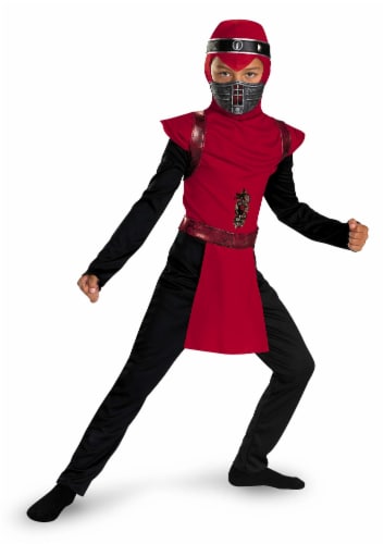 Red Viper Ninja Classic Costume (10 - 12) Perspective: front