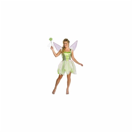 Costumes For All Occasions Tinker Bell Deluxe Jr. 7-9 Costume Perspective: front
