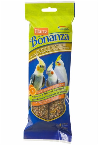 Hartz Bonanza Cockatiel Orange Citrus Treat Sticks, 4 ct - Foods Co.