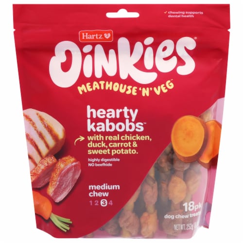Hartz® Oinkies® Meathouse 'N' Veg™ Hearty Kabobs™ Perspective: front