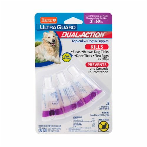 Hartz Ultra Guard Dual Action Dog Flea & Tick Topical Drops Perspective: front