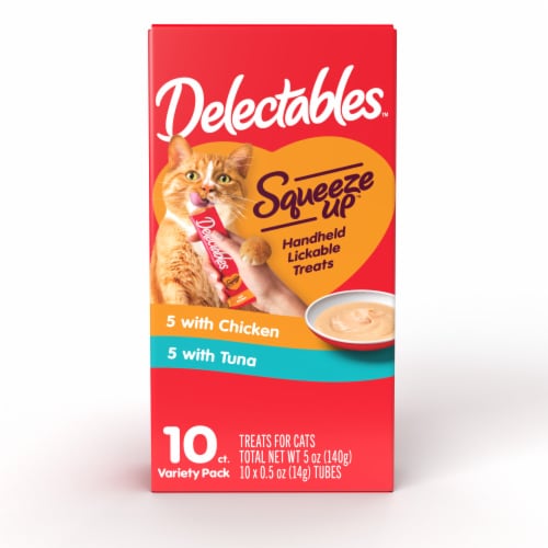Hartz Delectables™ Squeeze Up™ Tuna & Chicken Variety Pack Perspective: front