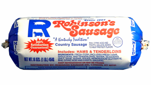 Robinson's Sausage Perspective: front