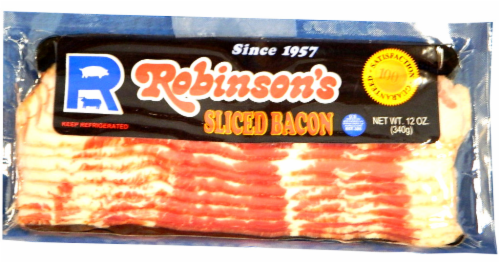 Robinson's Black Gold Sliced Bacon Perspective: front
