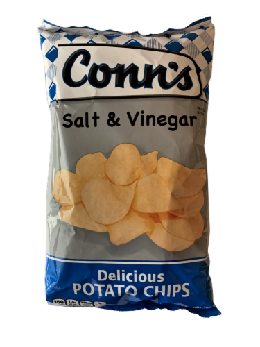 Conn's Salt and Vinegar Potato Chips Perspective: front