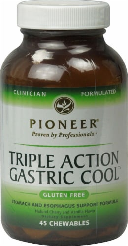 Pioneer  Triple Action Gastric Cool Gluten Free   Cherry Vanilla Perspective: front