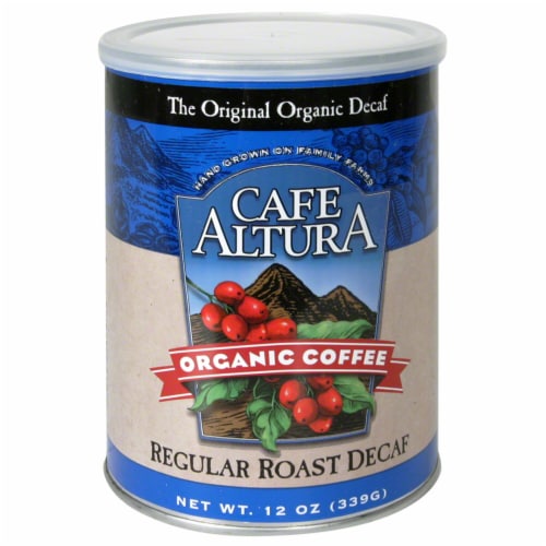 Cafe Altura Organic Regular Roast Decaf Coffee Perspective: front