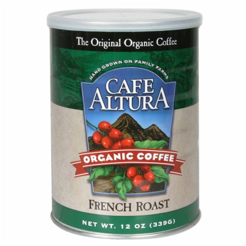 Cafe Altura Organic French Roast Coffee Perspective: front