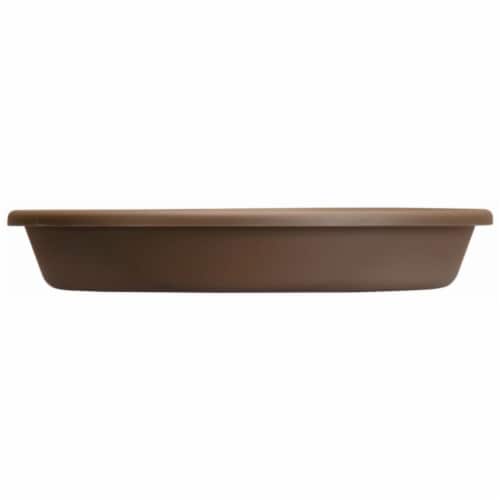 The HC Companies Classic Saucer - 24 Pack - Chocolate Perspective: front